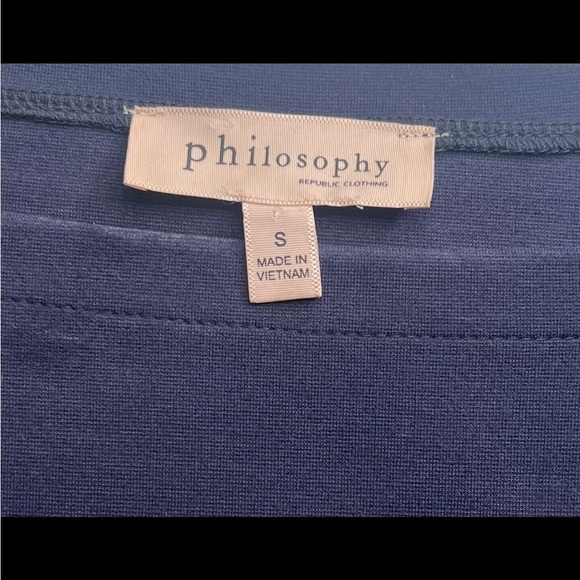 Philosophy Navy Top with Eyelet Accents - Picture 5 of 5